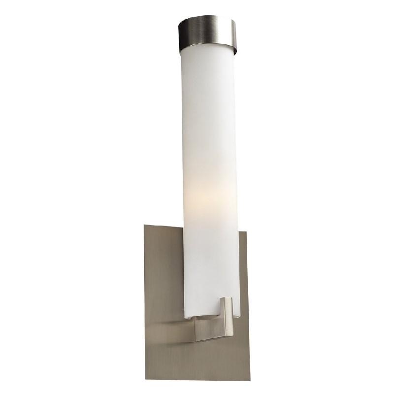 PLC LIGHTING 932 POLIPO 5 INCH 60W MATTE OPAL GLASS DIMMABLE ONE LIGHT SCONCE