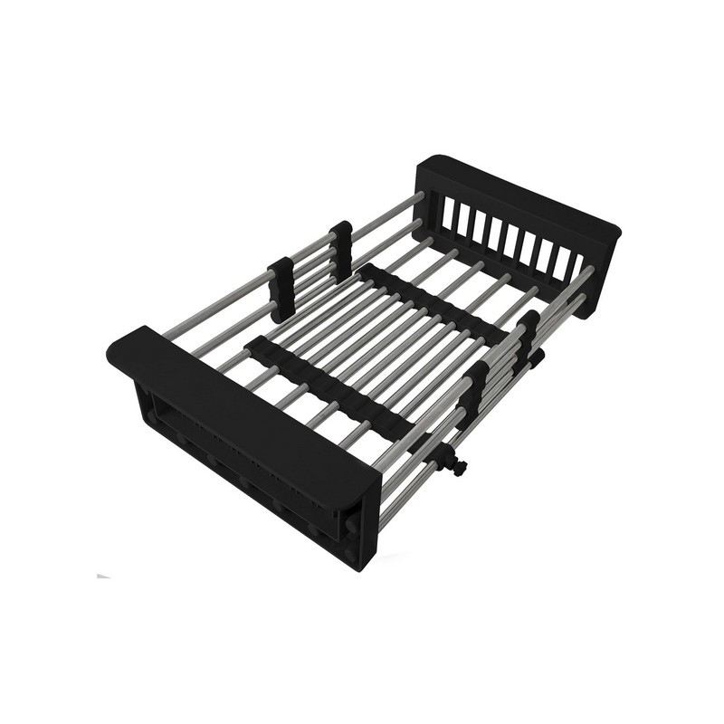 STYLISH A-911 ADJUSTABLE SINK DRAINER BASKET - STAINLESS STEEL