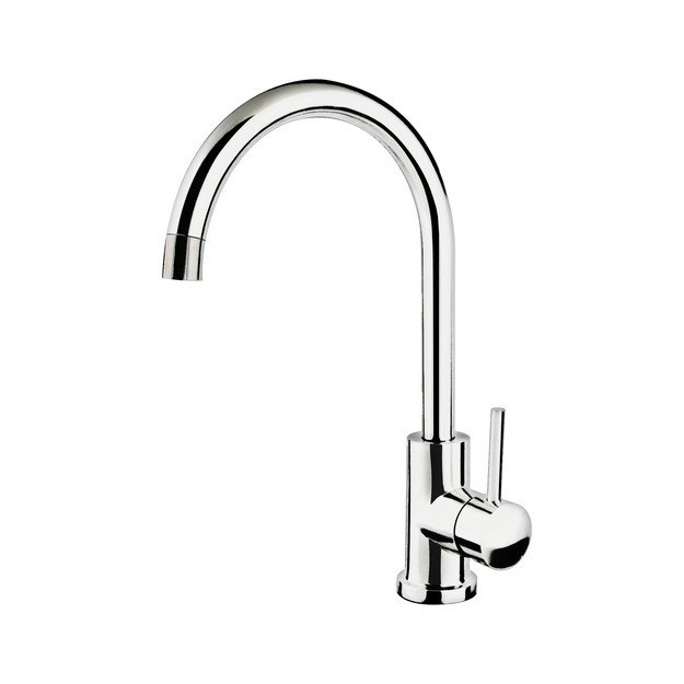 CAHABA CA6114CP SINGLE HANDLE GOOSE NECK STAINLESS STEEL FAUCET