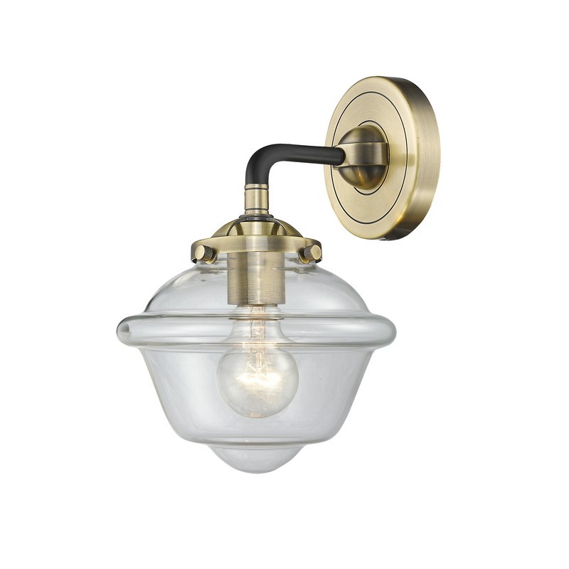 INNOVATIONS LIGHTING 284-1W-G532 NOUVEAU SMALL OXFORD 15 1/2 INCH ONE LIGHT UP OR DOWN CLEAR GLASS WALL SCONCE