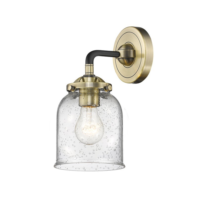 INNOVATIONS LIGHTING 284-1W-G54 NOUVEAU SMALL BELL 13 INCH ONE LIGHT UP OR DOWN SEEDY GLASS WALL SCONCE
