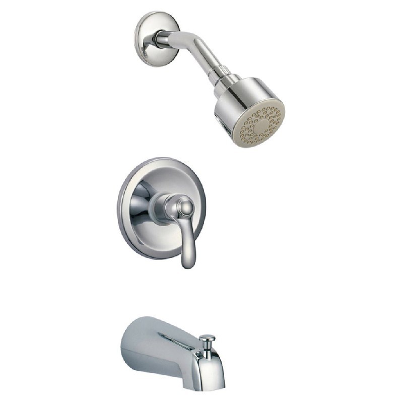 EISEN HOME EH-8621PC NILE 2.0 GPM SINGLE FUNCTION SHOWER HEAD WITH FAUCET - POLISHED CHROME