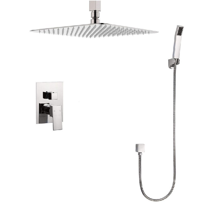 EISEN HOME EH-S9183 NARMADA 2-FUNCTION SHOWER SYSTEM WITH SHOWER HEAD, HAND SHOWER AND VALVE TRIM