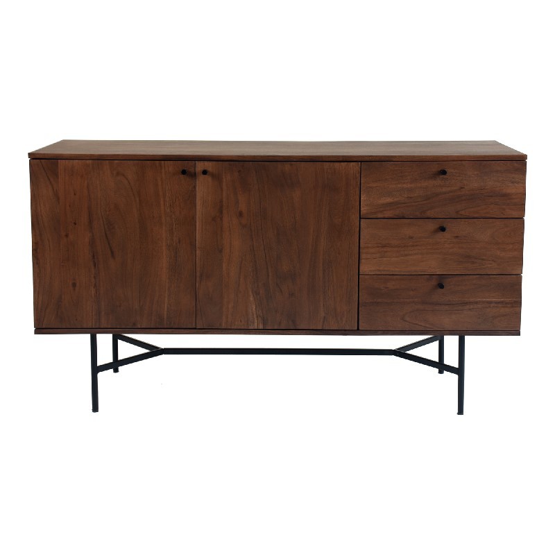 MOE'S HOME COLLECTION BZ-1114-03 BECK 58 INCH SIDEBOARD - BROWN