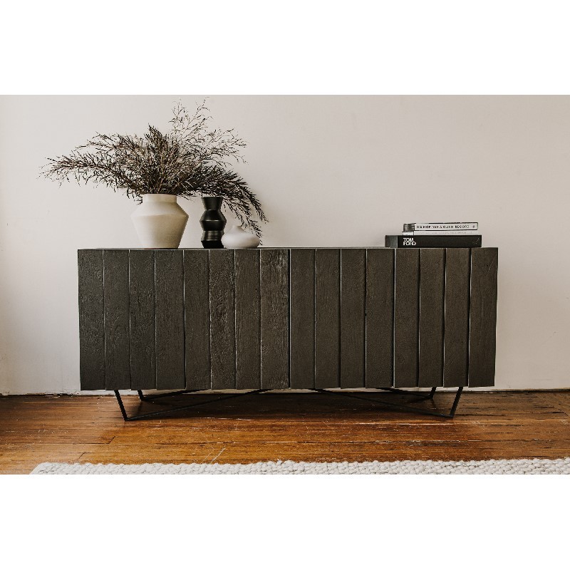 MOE'S HOME COLLECTION RP-1008-07 BROLIO 71 INCH SIDEBOARD - CHARCOAL