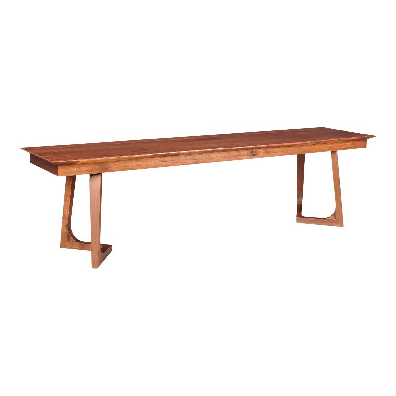 MOE'S HOME COLLECTION CB-1022-03 GODENZA 67 INCH BENCH - WALNUT