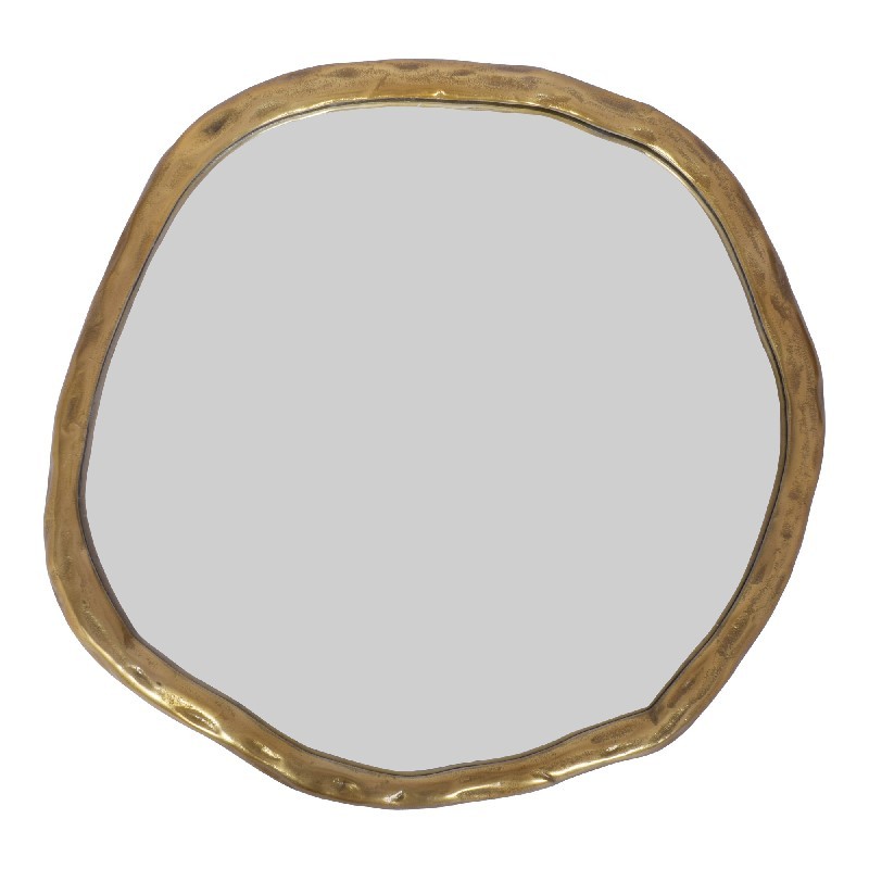 MOE'S HOME COLLECTION FI-1099-32 FOUNDRY 24 INCH MIRROR, SMALL- GOLD