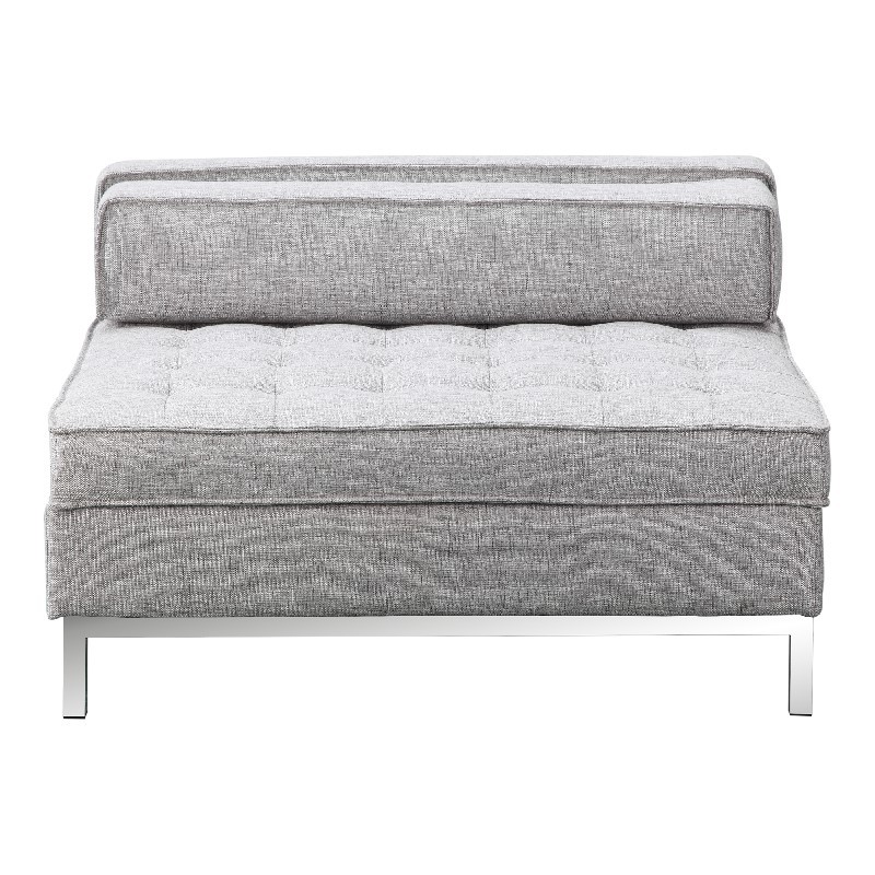 MOE'S HOME COLLECTION FW-1003-29 COVELLA 40 INCH STORAGE OTTOMAN - GREY