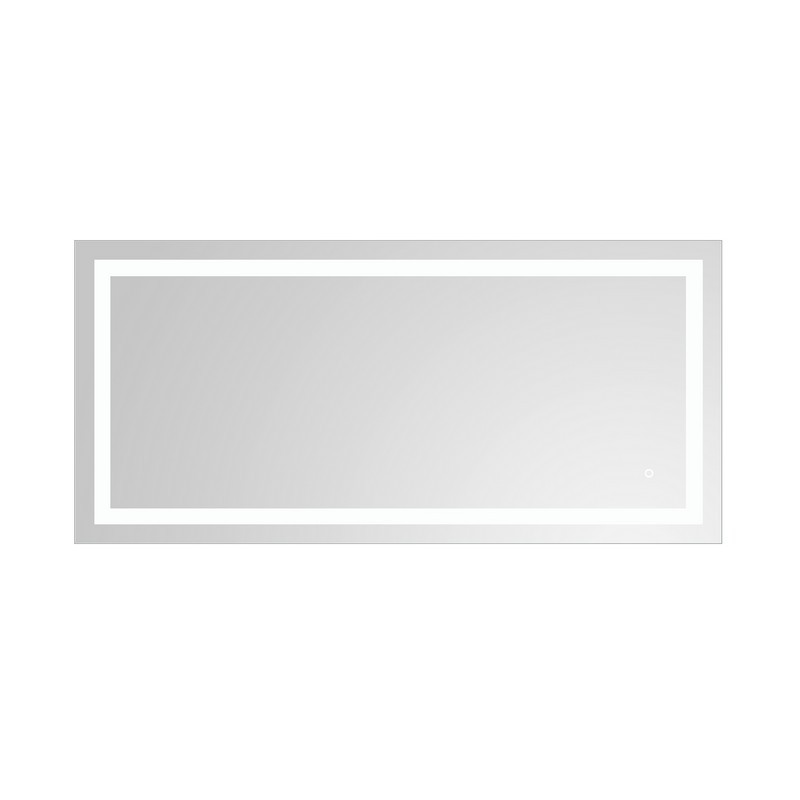 OVE DECORS 15VMR-ATLA60-WHTCL PRIA LED 60 X 28  INCH  MIRROR IN WHITE AND ALUMINUM FINISH