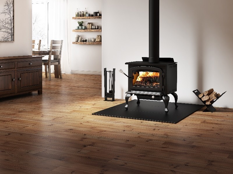 DROLET DB03016 COLUMBIA II 25 5/8 INCH FREE STANDING WOOD STOVE