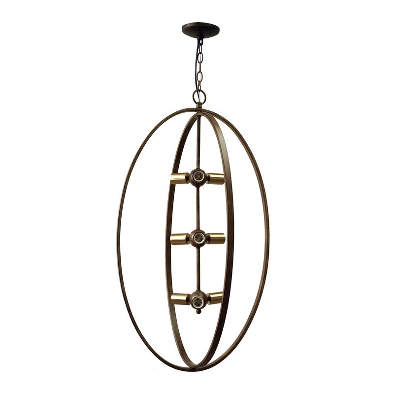YOSEMITE 1200281249 20.62 INCH TAOS COLLECTION 9 LIGHT CHANDELIER