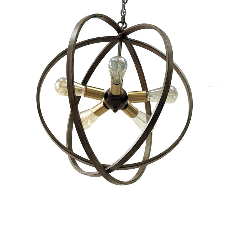 YOSEMITE 120029649 22.5 INCH TAOS COLLECTION 5 LIGHT CHANDELIER