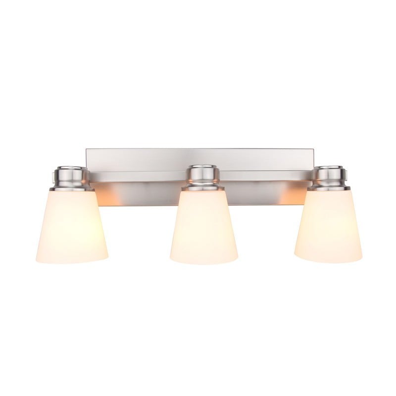 YOSEMITE 130006312 22.25 INCH 3 LIGHT VANITY IN SATIN NICKEL FINISH