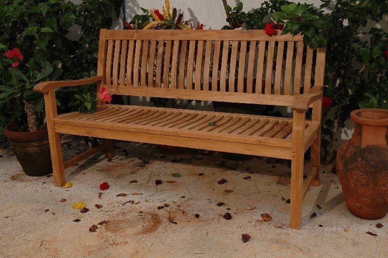 ANDERSON TEAK BH-560 DEL-AMO 60 INCH 3-SEATER BENCH