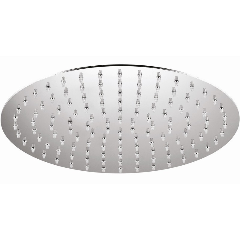 RAIN THERAPY RT PS ZI-34511 10 INCH WALL MOUNTED ROUND SHOWER HEAD WITH 13 3/4 INCH SHOWER ARM