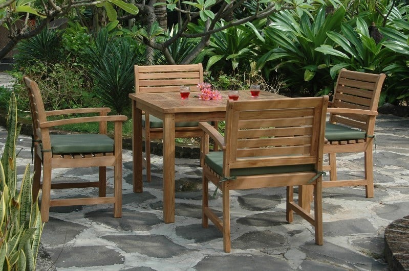 ANDERSON TEAK SET-207 MONTAGE VICTORIA 5 PIECES DINING SET