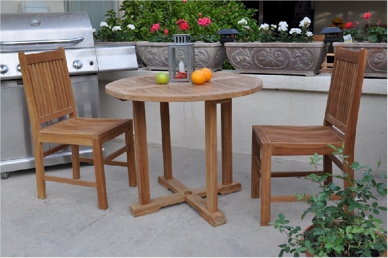 ANDERSON TEAK SET-211 MONTAGE SARATOGA 3 PIECES DINING SET