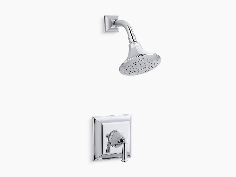 KOHLER K-TS462-4S MEMOIRS STATELY RITE-TEMP 2.5 GPM SHOWER VALVE TRIM WITH LEVER HANDLE AND SHOWER HEAD