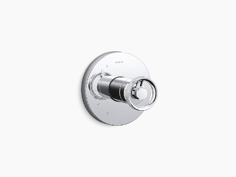 KOHLER K-TS78015-9 COMPONENTS 6 3/8 INCH RITE -TEMP SHOWER VALVE TRIM WITH INDUSTRIAL HANDLE