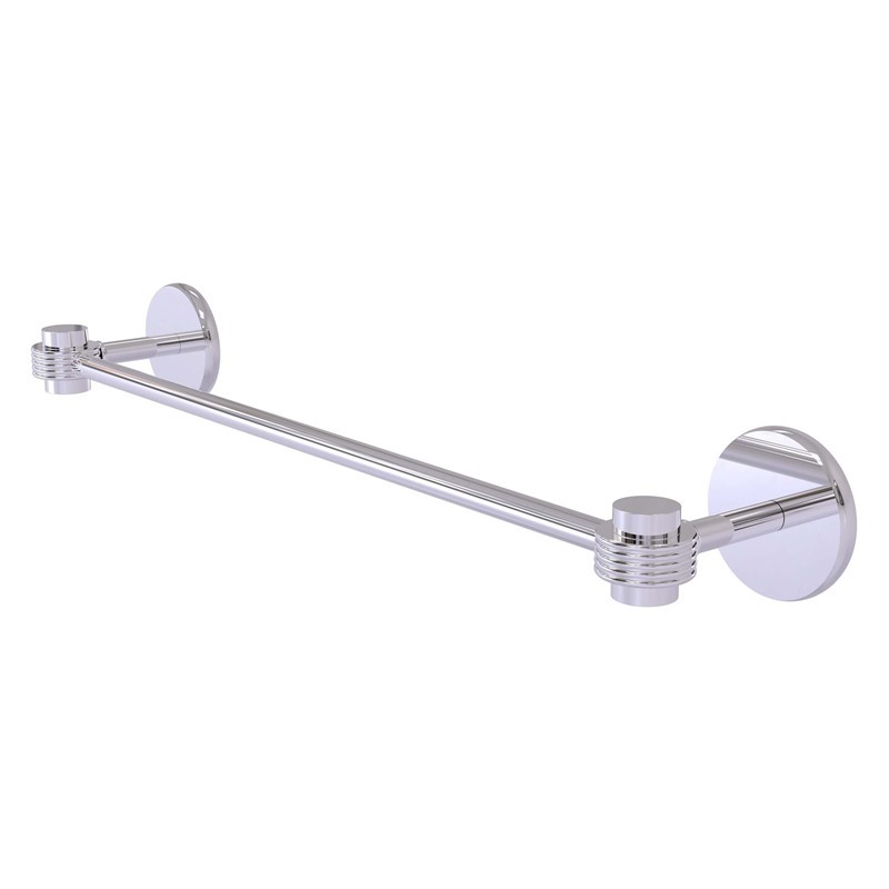 ALLIED BRASS 7131G/30 SATELLITE ORBIT ONE 32 1/2 INCH TOWEL BAR WITH GROOVED ACCENTS