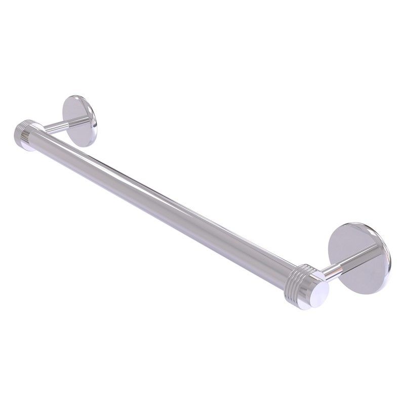 ALLIED BRASS 7251G/24 SATELLITE ORBIT TWO 26 1/2 INCH TOWEL BAR WITH GROOVED DETAIL