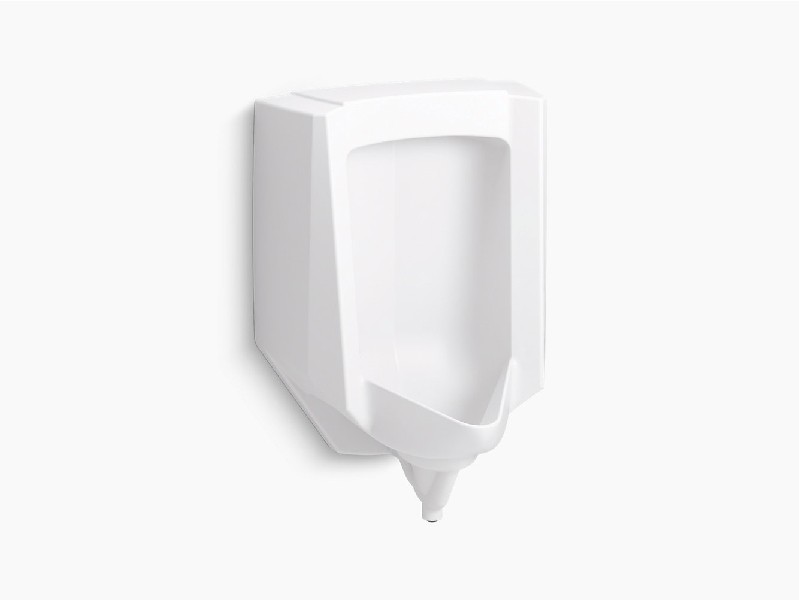 KOHLER K-25048-ER-0 STANWELL 18 1/2 INCH BLOW-OUT URINAL WITH REAR SPUD - WHITE
