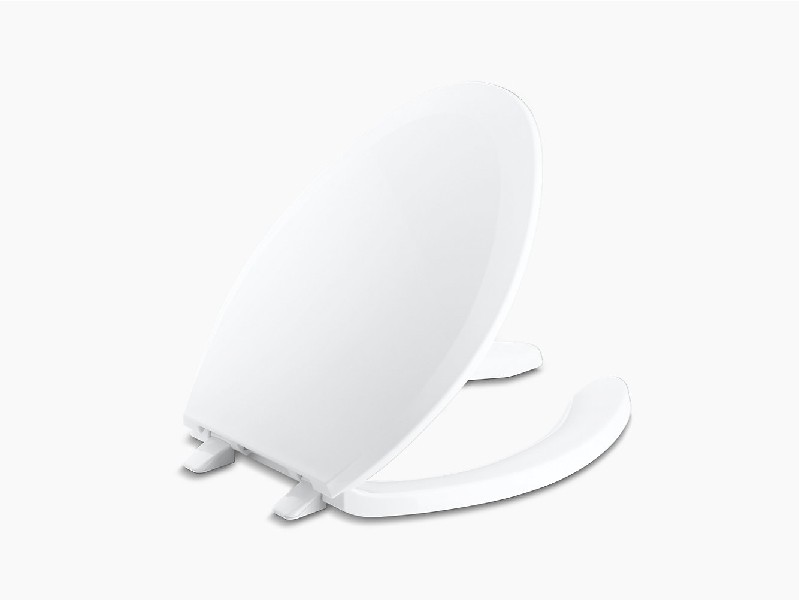 KOHLER K-4650-A-0 LUSTRA ELONGATED TOILET SEAT WITH ANTI-MICROBIAL AGENT - WHITE