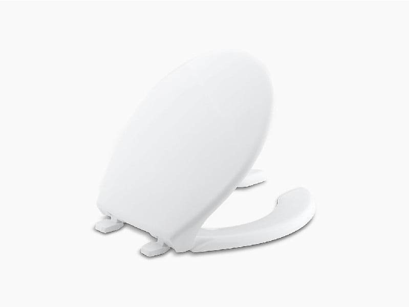 KOHLER K-4660-0 LUSTRA 14 3/4 INCH ROUND-FRONT TOILET SEAT - WHITE