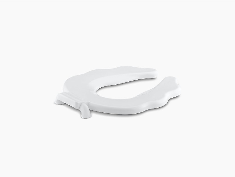 KOHLER K-4686-A-0 PRIMARY 14 1/2 INCH ROUND-FRONT TOILET SEAT WITH ANTI-MICROBIAL AGENT - WHITE