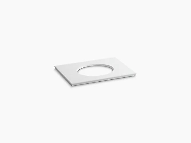 KOHLER K-5422 SOLID/EXPRESSIONS 31 5/8 INCH VANITY TOP WITH SINGLE VERTICYL OVAL CUT OUT