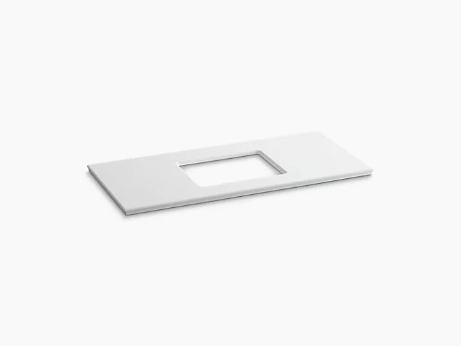 KOHLER K-5458 SOLID/EXPRESSIONS 49 5/8 INCH VANITY TOP WITH SINGLE VERTICYL RECTANGULAR CUT OUT