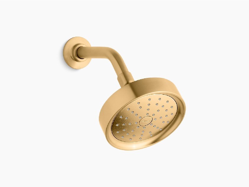 KOHLER K-939-G PURIST 5 1/2 INCH SINGLE-FUNCTION SHOWER HEAD WITH KATALYST AIR-INDUCTION TECHNOLOGY