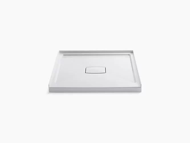KOHLER K-9393 ARCHER 42 INCH X 42 INCH SINGLE THRESHOLD CENTER DRAIN SHOWER BASE WITH REMOVABLE COVER
