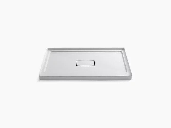 KOHLER K-9397 ARCHER 48 INCH X 36 INCH SINGLE THRESHOLD CENTER DRAIN SHOWER BASE WITH REMOVABLE COVER