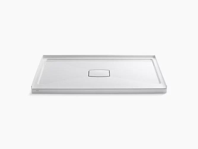 KOHLER K-9479 ARCHER 60 INCH X 36 INCH SINGLE THRESHOLD CENTER DRAIN SHOWER BASE WITH REMOVABLE COVER