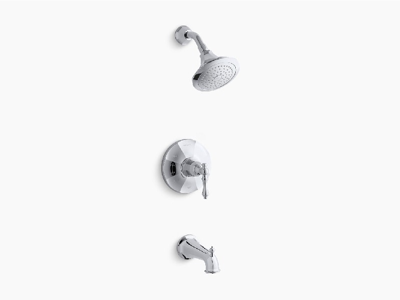 KOHLER K-TS13492-4 KELSTON 2.5 GPM RITE-TEMP BATH AND SHOWER VALVE TRIM WITH LEVER HANDLE AND SPOUT