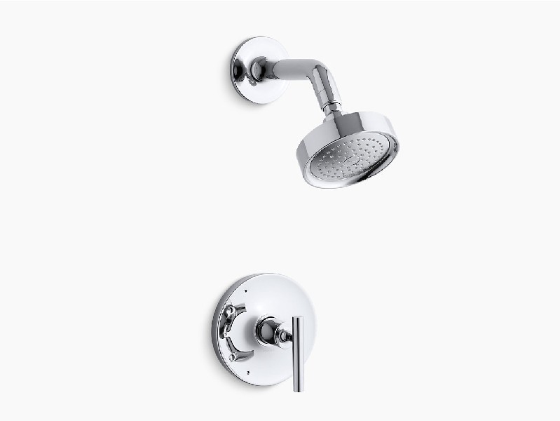 KOHLER K-TS14422-4 PURIST 2.5 GPM RITE-TEMP SHOWER TRIM WITH LEVER HANDLE AND SHOWER HEAD