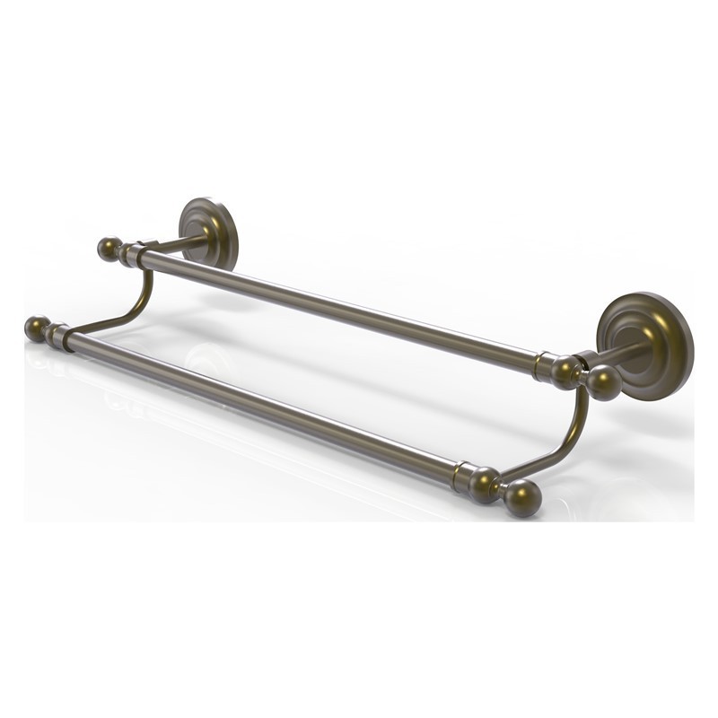 ALLIED BRASS QN-72/18 QUE NEW 21 INCH DOUBLE TOWEL BAR
