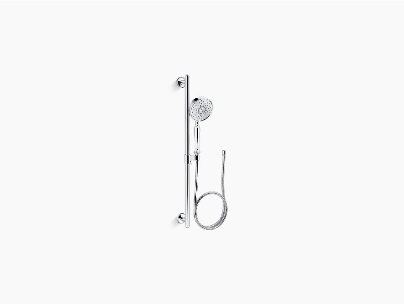 KOHLER K-22176 BANCROFT 5 1/4 INCH 2.5 GPM MULTI-FUNCTION HAND SHOWER KIT WITH KATALYST AIR INDUCTION TECHNOLOGY