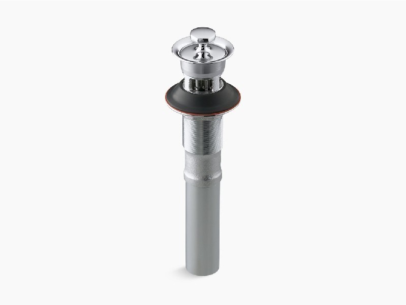 KOHLER K-7127-A BATHROOM SINK DRAIN WITH OVERFLOW AND NON-REMOVABLE METAL STOPPER