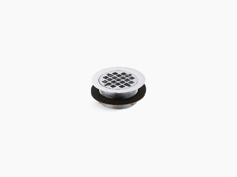 KOHLER K-9132 4 1/2 INCH ROUND SHOWER DRAIN FOR USE WITH PLASTIC PIPE AND GASKET