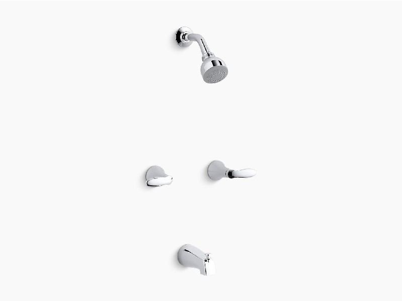 KOHLER K-T15201-4-CP CORALAIS 2.5 GPM BATH AND SHOWER TRIM SET WITH LEVER HANDLE - POLISHED CHROME