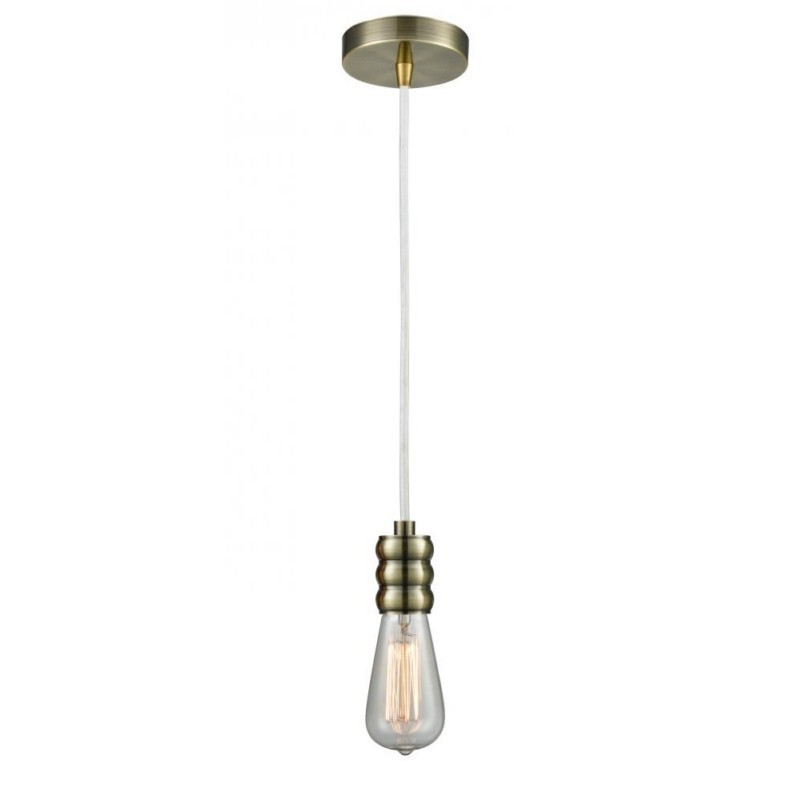 INNOVATIONS LIGHTING 100-10W-5 GATSBY BARE BULB 1 LIGHT 1 3/4 INCH INCANDESCENT MINI PENDANT WITH WHITE CORD