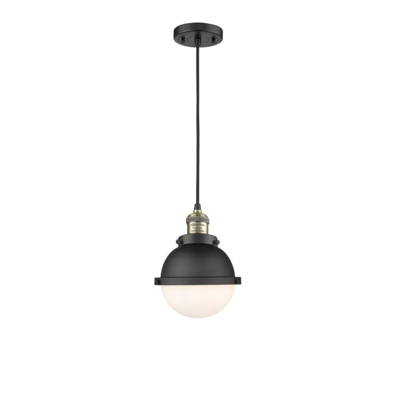 INNOVATIONS LIGHTING 201C-HFS-61 HAMPDEN FRANKLIN RESTORATION 7 1/4 INCH 1 LIGHT CEILING MOUNT MINI PENDANT