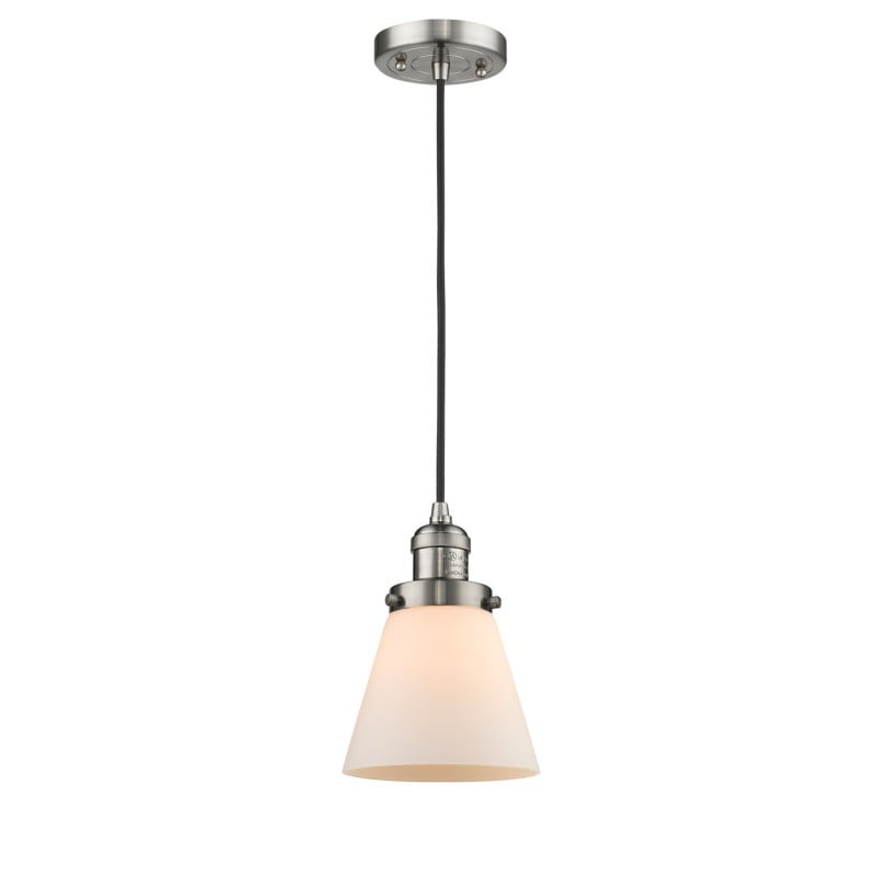 INNOVATIONS LIGHTING 201C-G61 FRANKLIN RESTORATION SMALL CONE 6 INCH ONE LIGHT MINI PENDANT