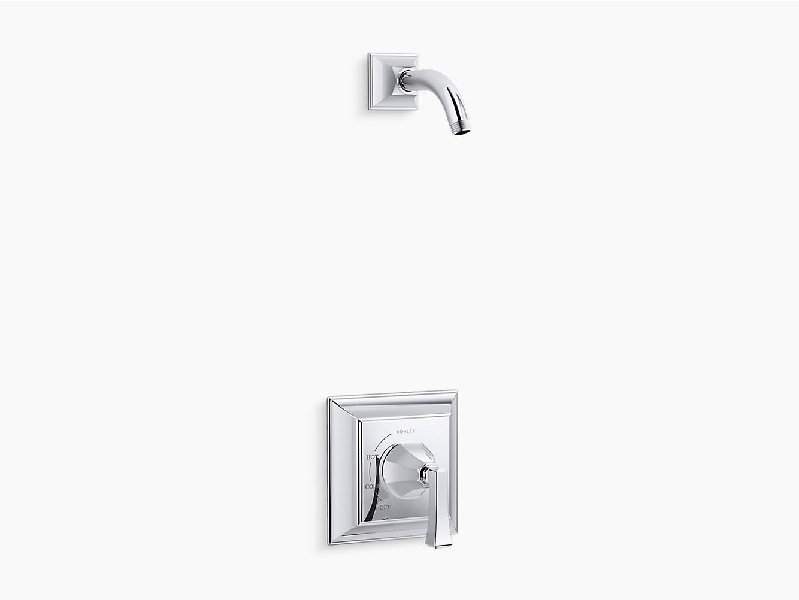 KOHLER K-TLS462-4V MEMOIRS AND STATELY 2.5 GPM RITE-TEMP SHOWER TRIM SET WITH DECO LEVER HANDLE, LESS SHOWER HEAD