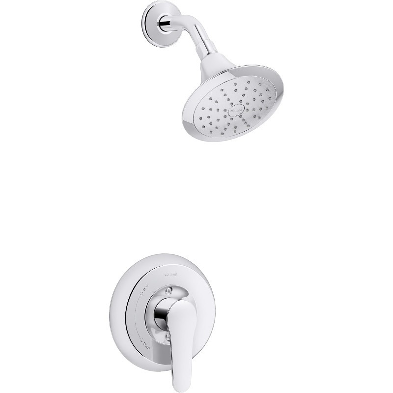 KOHLER K-TS98008-4G JULY 1.75 GPM RITE-TEMP SHOWER TRIM PACKAGE WITH SHOWER HEAD AND PRESSURE-BALANCING DIAPHRAGM TECHNOLOGY
