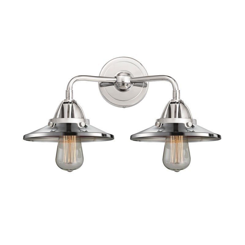 INNOVATIONS LIGHTING 288-2W-M7 RAILROAD NOUVEAU 2 16 INCH 2 LIGHT WALL MOUNT BATH VANITY LIGHT