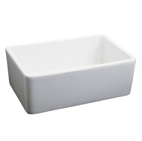 FAIRMONT DESIGNS S-F2416WH 23 5/8 INCH FIRECLAY APRON SINK - WHITE