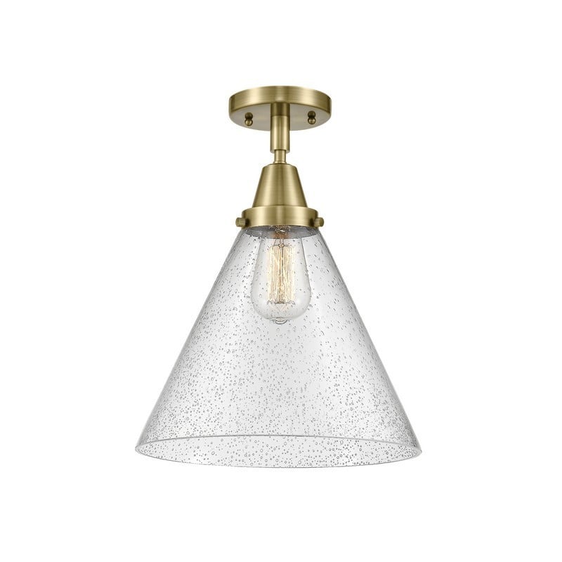 INNOVATIONS LIGHTING 447-1C-G44-L CONE FRANKLIN RESTORATION 12 INCH 1 LIGHT CEILING MOUNT FLUSH MOUNT LIGHT